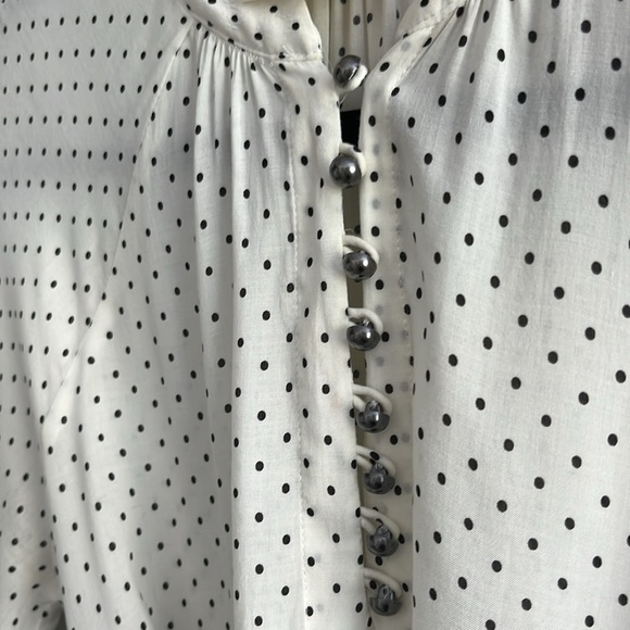 Anthropologie Maeve Lucy Polka Dot Blouse US4 - Picture 8 of 11
